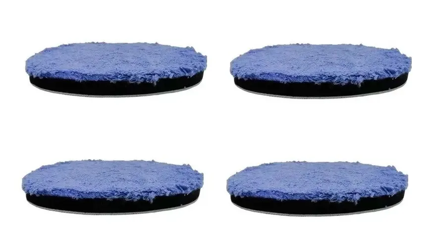 4x Boinas Polimento Microfibra Tam. 3 Polegadas Super Brilho