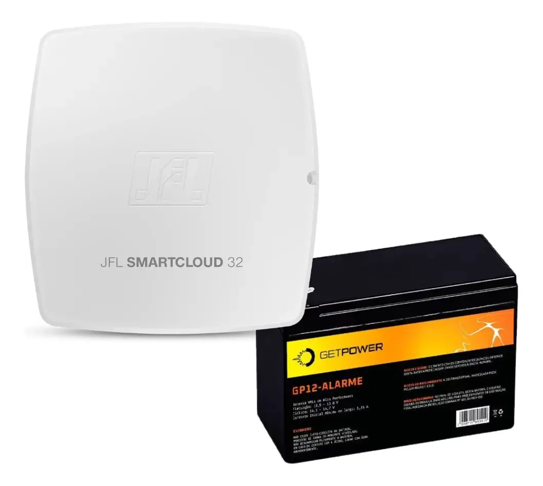 Central Alarme JFL Alarmes Smartcloud 32 cor branco