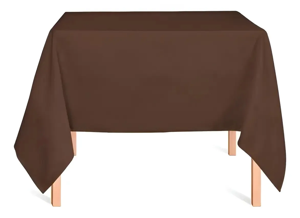 30 Toalhas De Mesa Quadrada 1,50x1,50 Oxford Festa Buffet Cor Toalha de mesa Marrom
