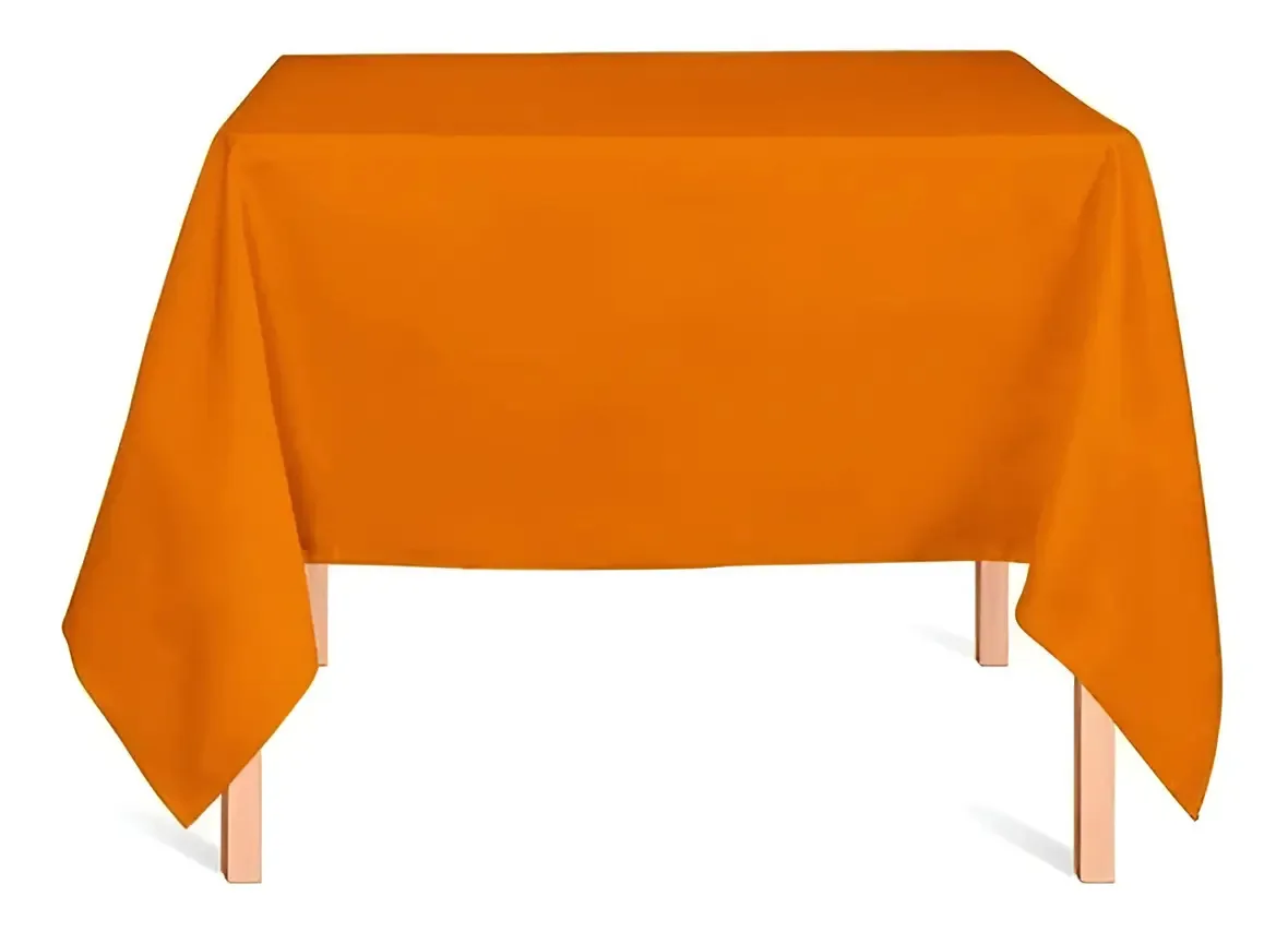 30 Toalhas De Mesa Quadrada 1,50x1,50 Oxford Festa Buffet Cor Toalha de mesa Laranja