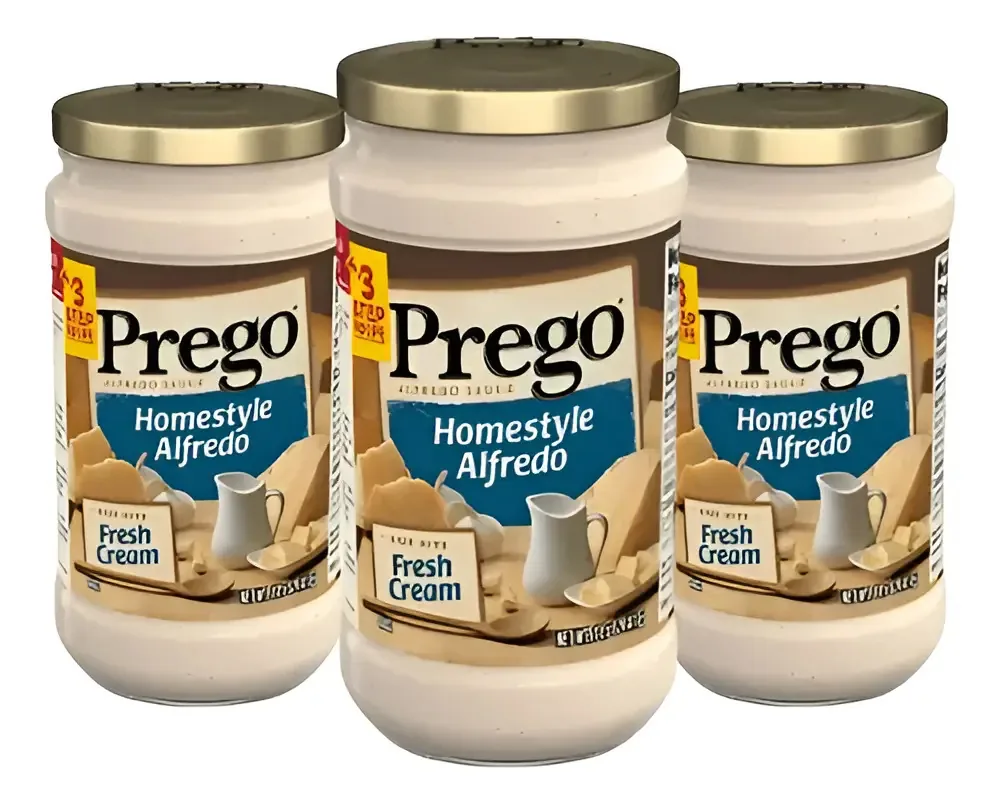 3 Molhos Prego Homestyle Alfredo Com Queijo Parmesão De 411g