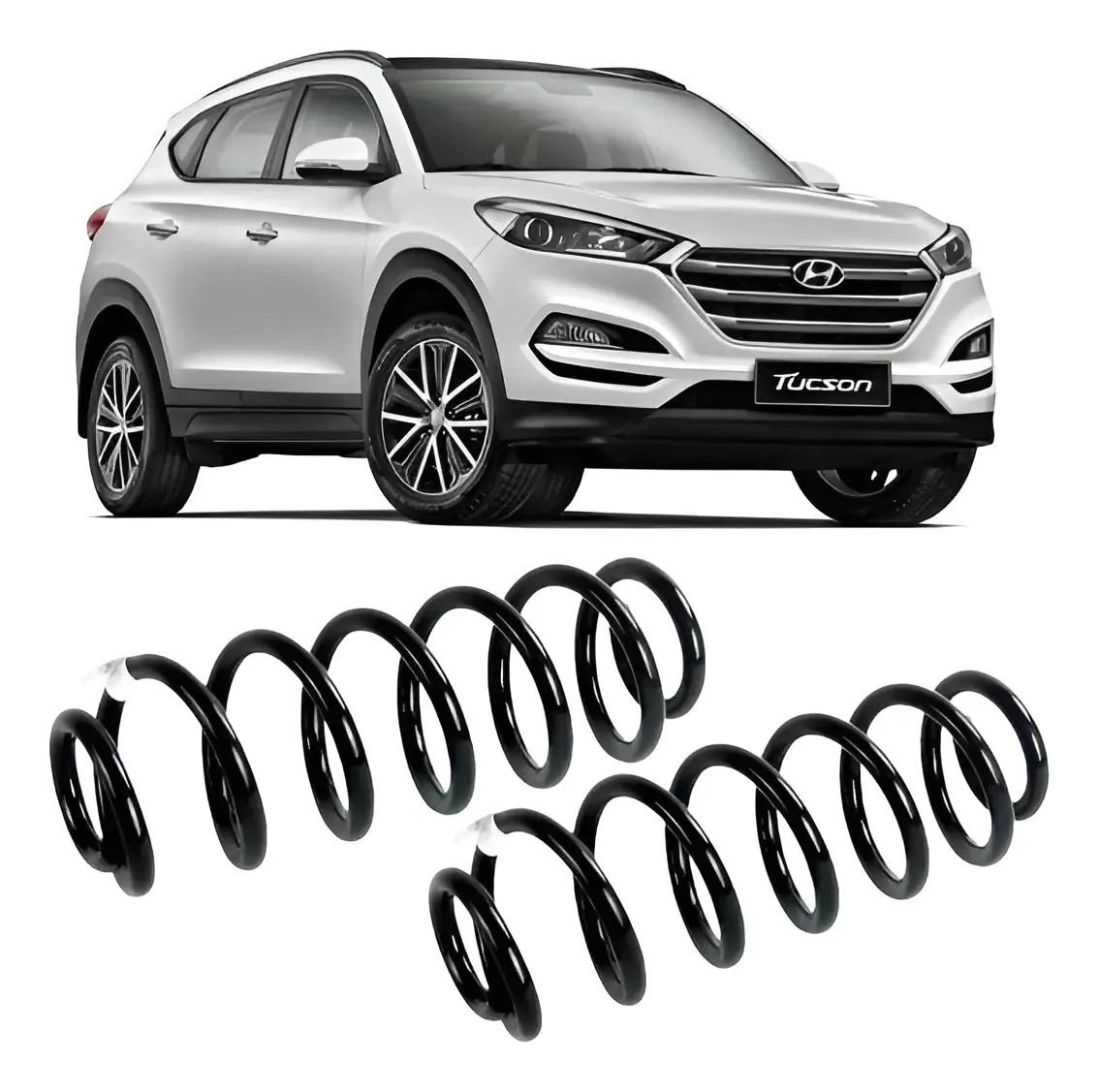 2 Molas Reforçadas Traseiras Gnv - New Tucson