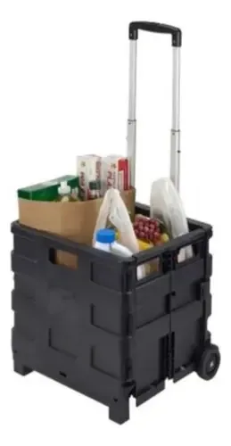 Carrinho Multiuso Dobrável Retrátil Vira Maleta Carga 25kg