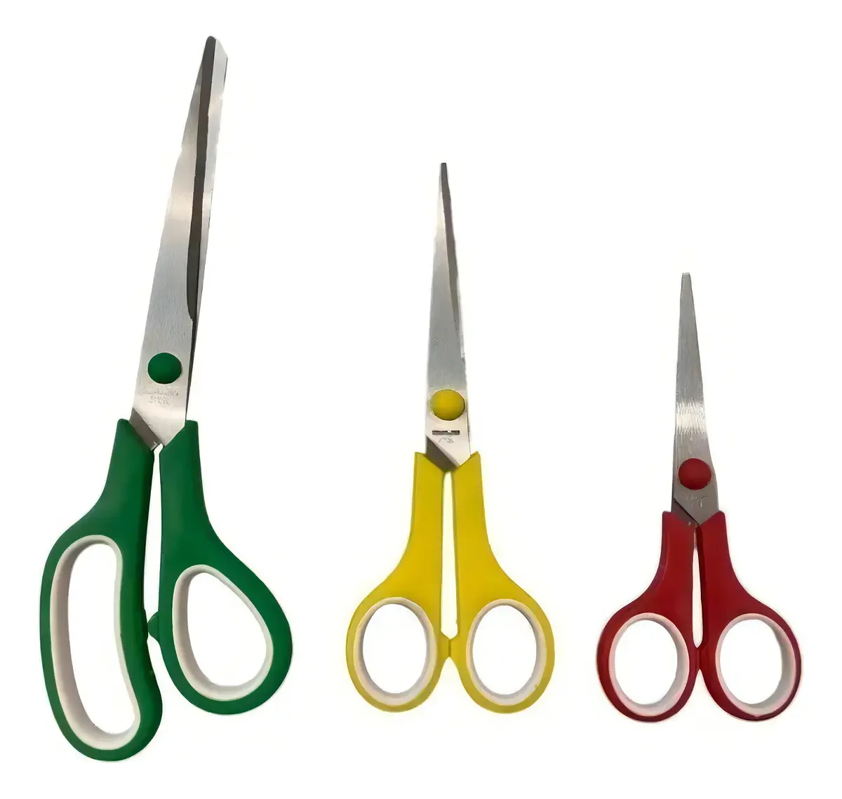 Kit C/ 3 Tesouras Multiuso Escola Costura Cozinha Tecido