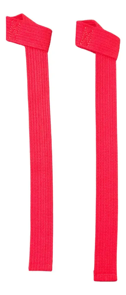 Tala Strap 100% Algodão Crossfit Musculação Premium Cor Vermelho