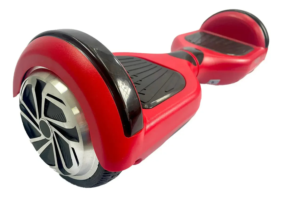 Hoverboard Skate Elétrico 6.5 Led Bluetooth Outlet Cor Vermelho