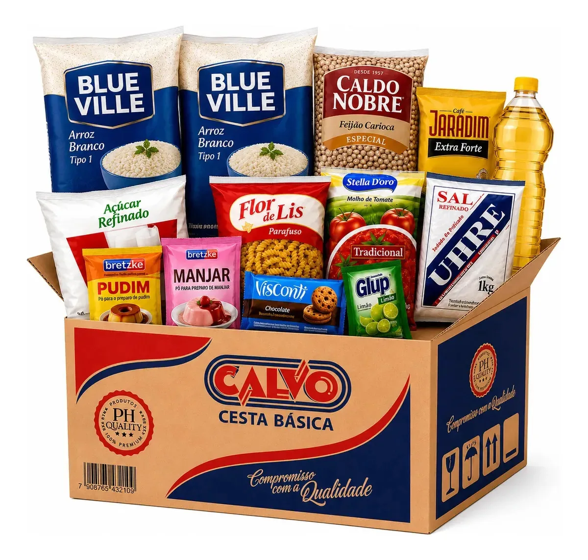 Cesta Básica Completa Produtos De Qualidade Empresa Doação