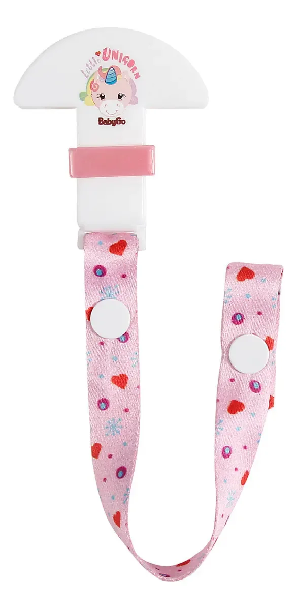 Prendedor De Chupeta Com Presilha Menino Menina Babygo
