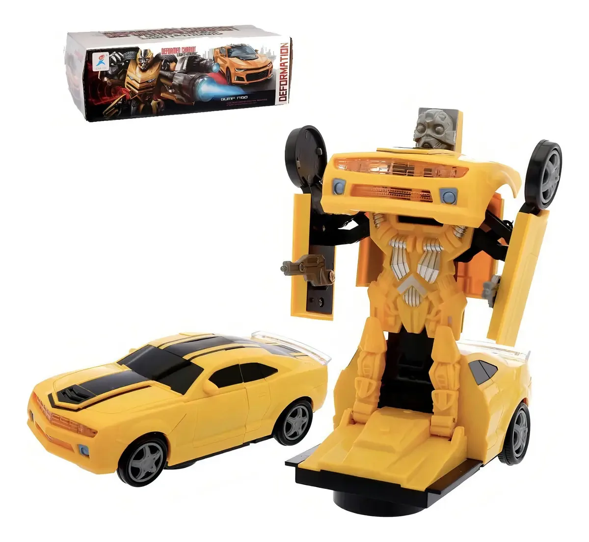 Brinquedo Transformers Brinquedo Vira Robô Musical Som