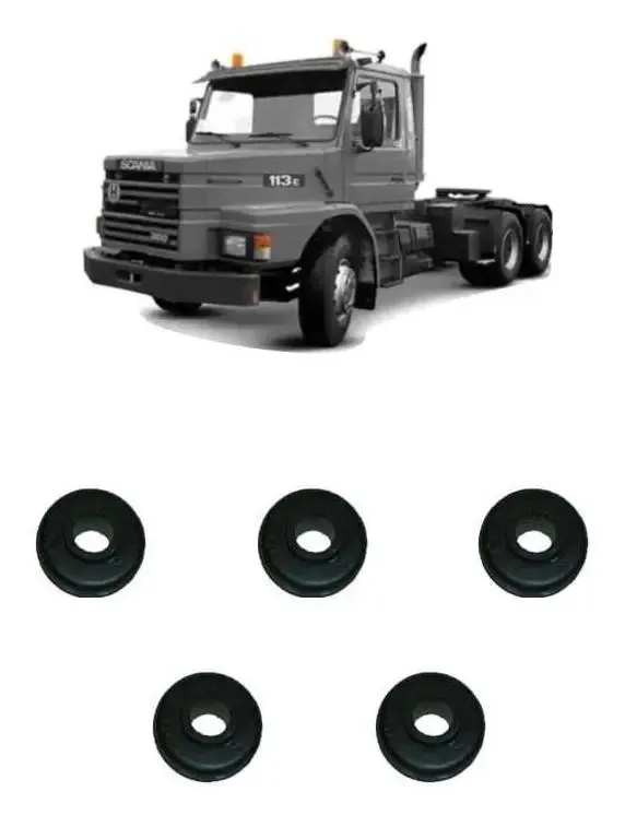 Borracha Suporte Amortecedor Traseiro 22x60x18mm Scania 5pcs