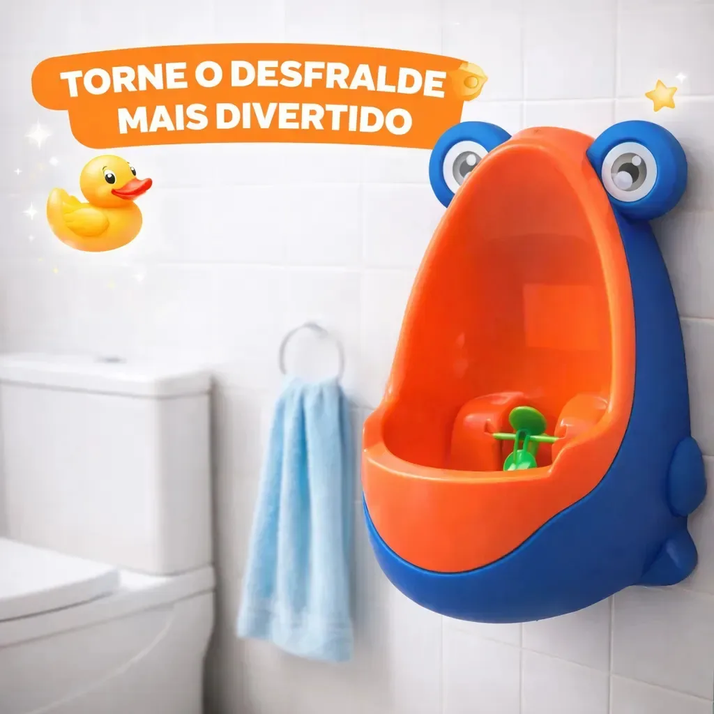 Mictório Infantil Pinico Sapinho Portatil Desfraude Ajustavel