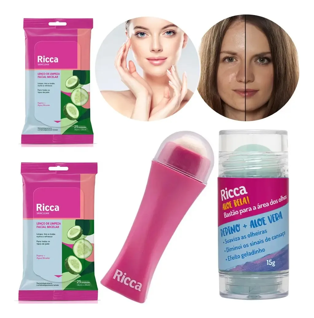 Kit Beleza Limpeza Facial Dia/noite Olheira E Oleosidade