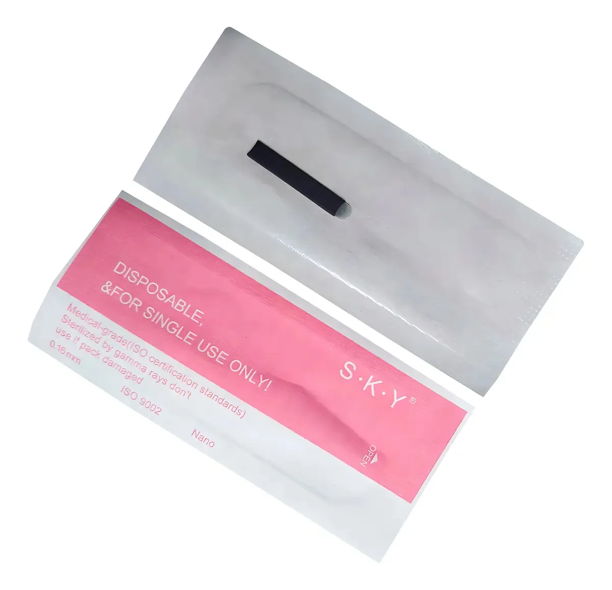 10 Lâminas Para Tebori 18u Flex 0,16mm Nano