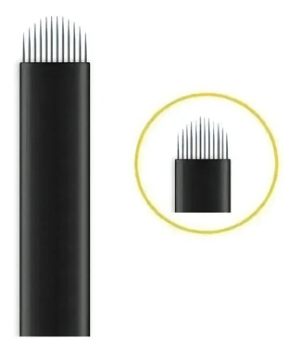 40 Lâminas Para Tebori 16u Flex 0,18mm Nano