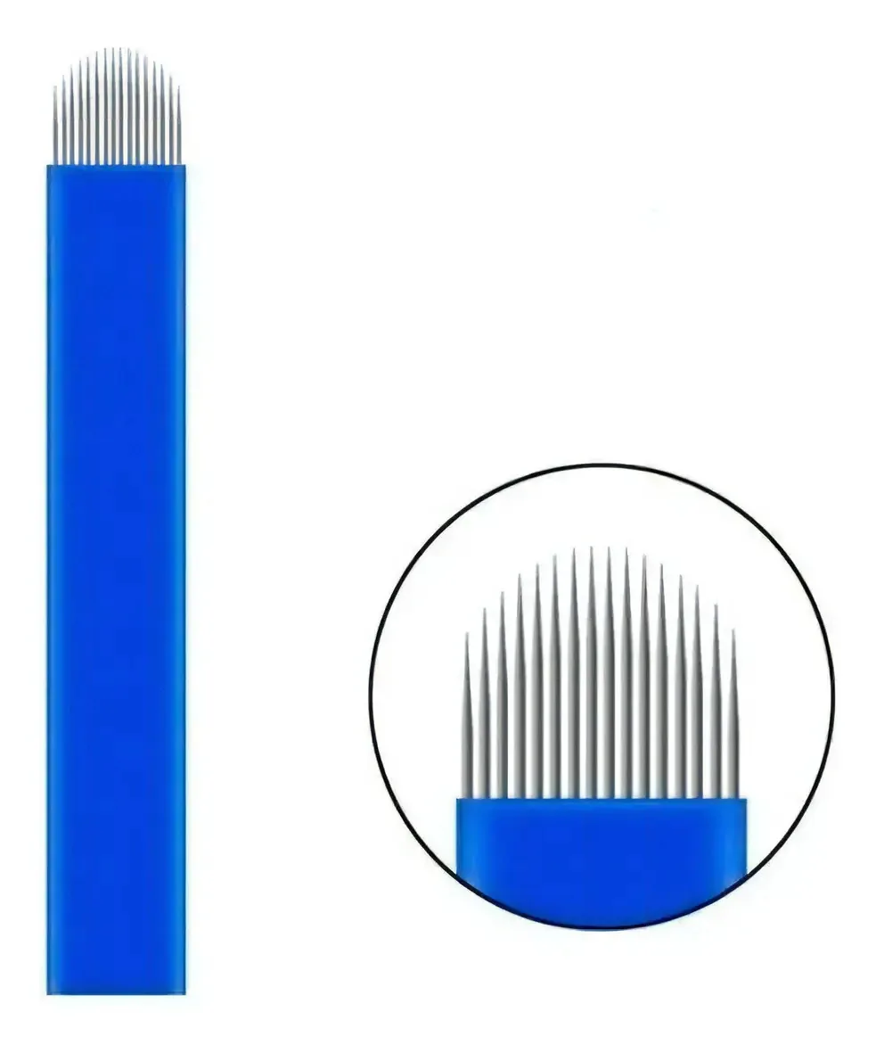 5 Lâminas Para Tebori 16u Flex 0,18mm Nano