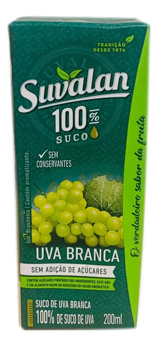 Kit C/ 24 Sucos 200ml Zero S/ Açúcar 100% Fruta Escola