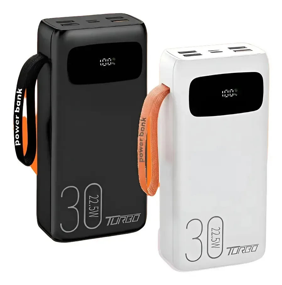 Power Bank 30.000mah Ultra Turbo Carregador Portátil 22.5w Preto
