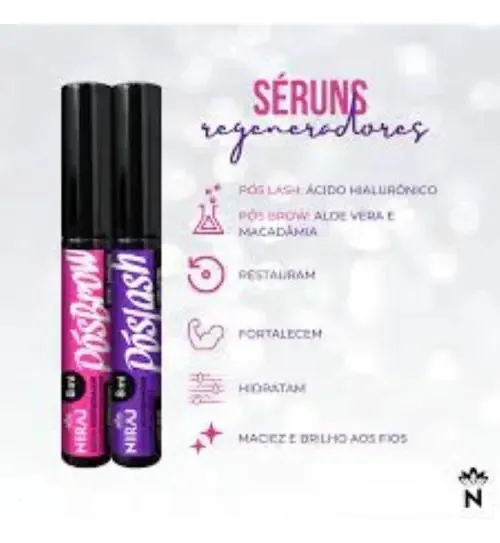 Sérum Regenerador Cílios Sobrancelhas Pós Lash Pós Brow C/2