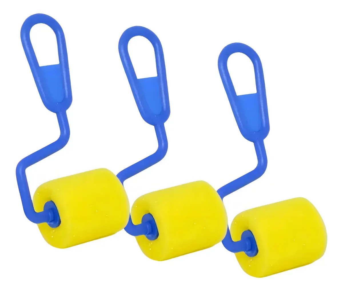 Kit 3 Rolos De Espuma Tigre 40mm Amarelo