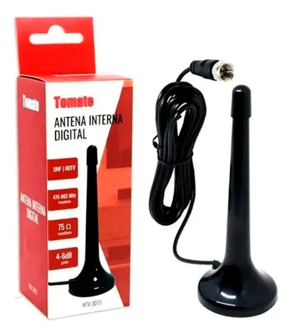 Antena Digital Interna Amplificada Ultrabox 4k Hd Hdtv Tv