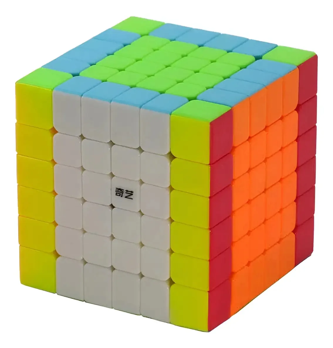 Cubo Mágico 6x6x6 Qiyi Qifan S Stickerless Colorido Profissional