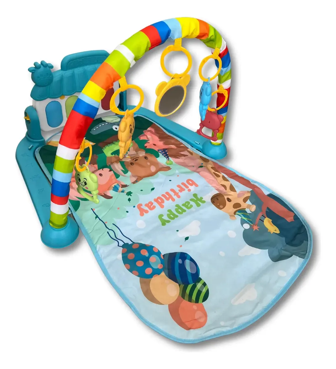 Tapete De Atividades Bebê Piano Ginásio Brinquedo Meninos