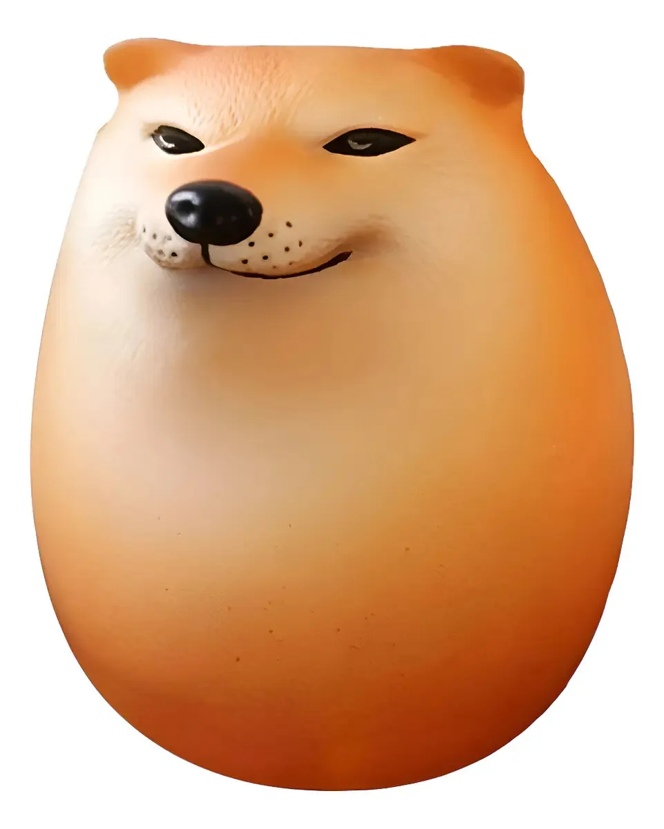 Brinquedo Pegadinha Amigos Engraçado Criativo Shiba Ovo Marrom