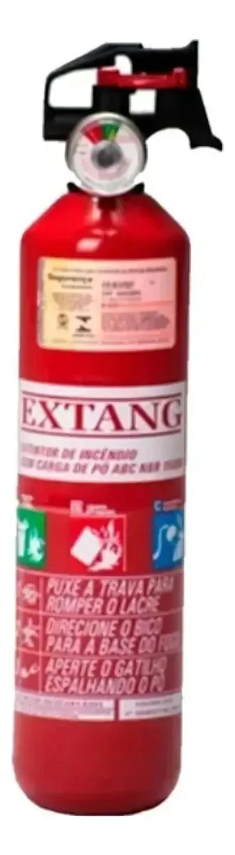 Extintor Abc Universal Para Veículos 1kg Acro Incêndio O.t Com