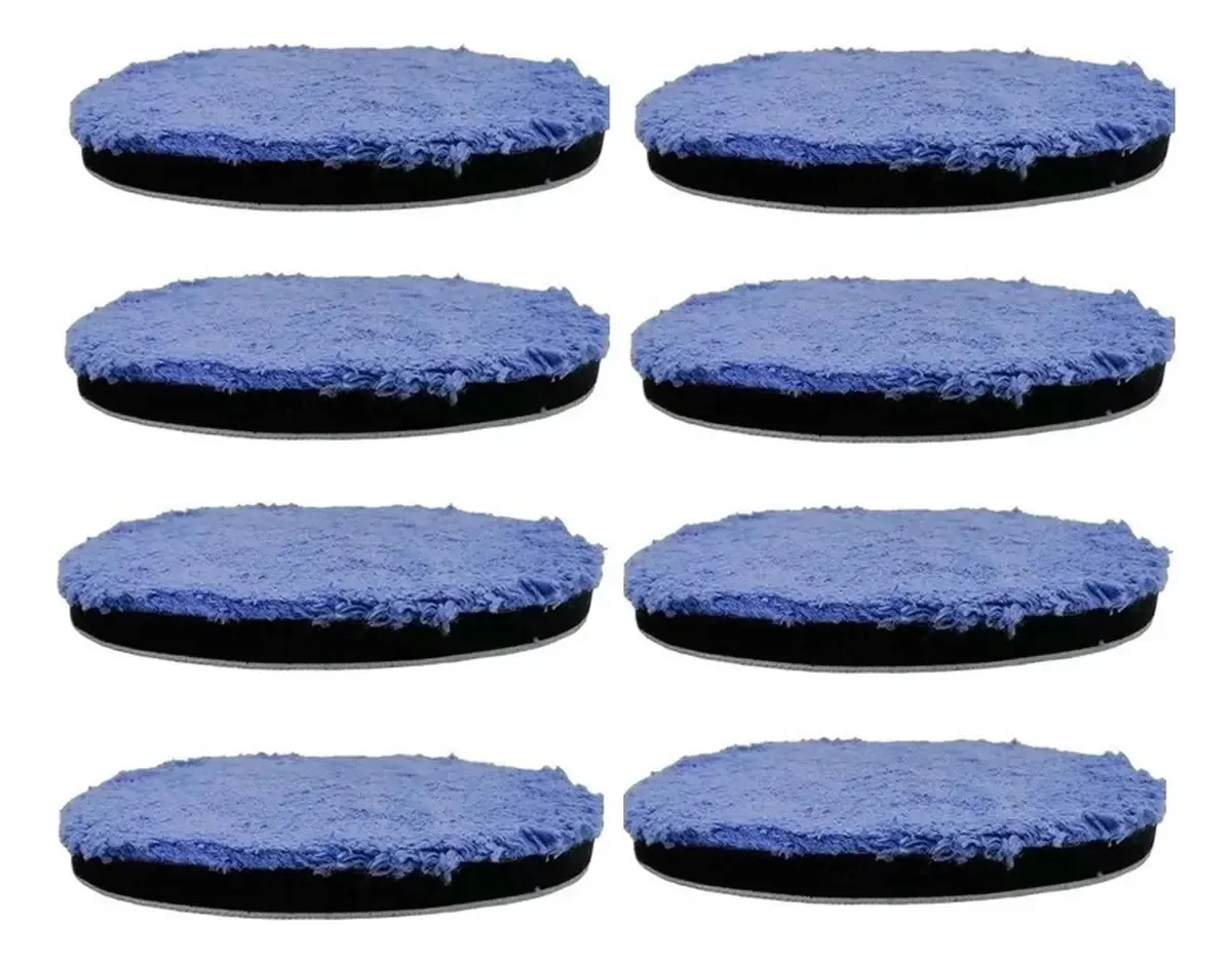 8x Boinas Polimento Microfibra Tam. 5 Polegadas Super Brilho