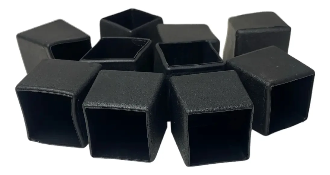 Ponteira Pé Cadeira Quadrada Preta 30x30mm 3,0x3,0cm 40un