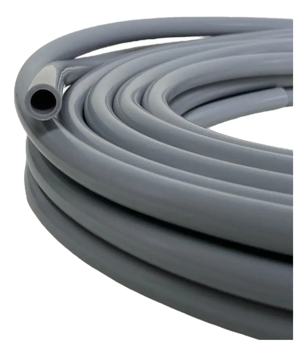 Mangueira Sugador Odontológico PVC 9x6mm 3m Cinza