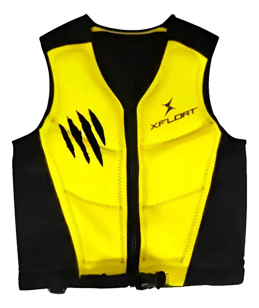 Colete Salva Vidas Homologado X-float Enzo Jet Ski Wakeboard Cor Amarelo Tamanho Eg1