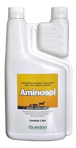 Aminosol Suplemento Modificador Para Aves E Suinos - 1litro