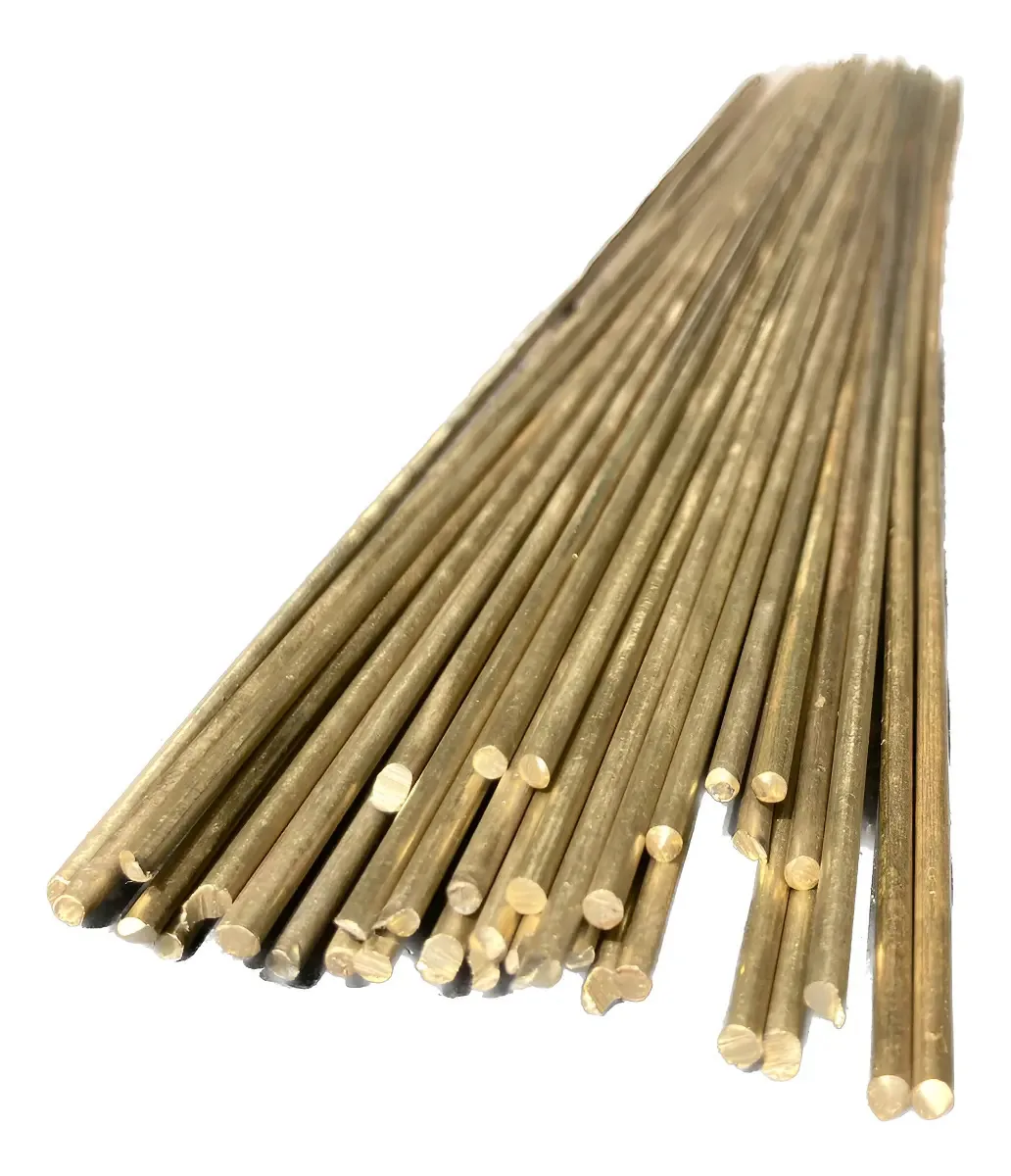 6 Pinos Varetas Latão 3mm X 100cm Comp Cutelaria Artesanato Cabo Dourado