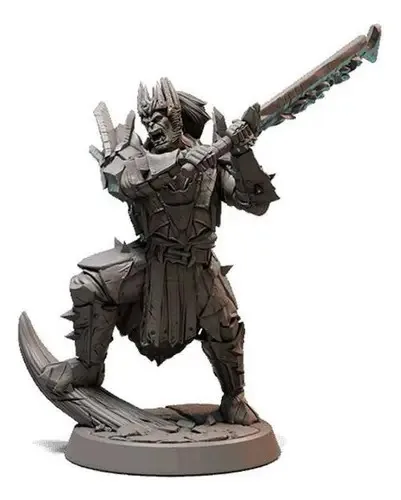 Miniatura Conspiração Orc Chefe Escala 72mm Rpg