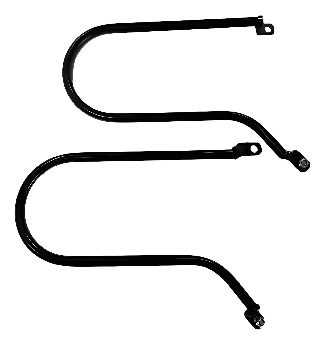Afastador Alforges Midas Royal Enfield Super Meteor 650 Preto Aço Carbono