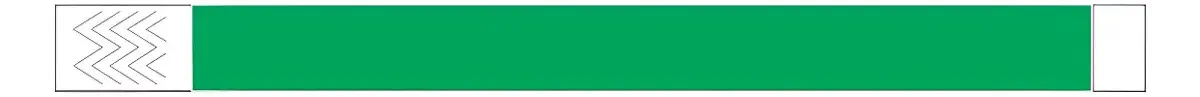 100 Fitas Pulseiras Identificação Festas Eventos Congressos Cor Verde-escuro