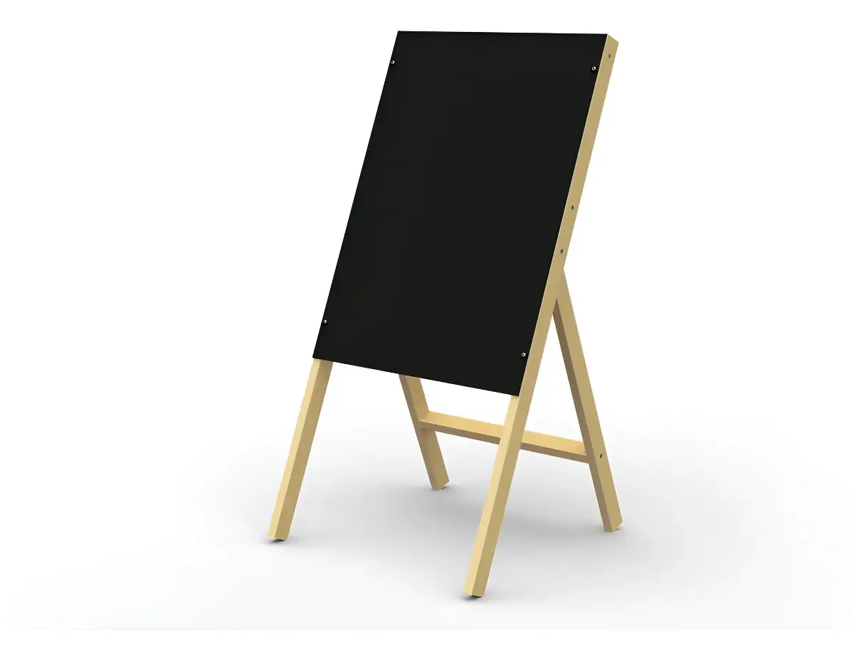 Cavalete com Lousa Infantil Preto 38x52cm Junges MDF
