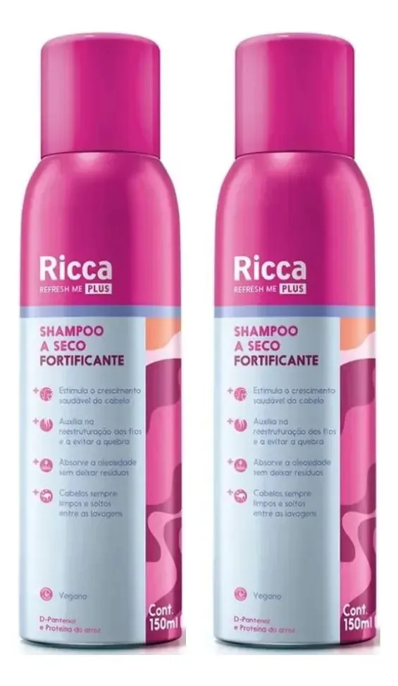 2 Shampoos A Seco Fortificantes 150ml (cada) - Ricca