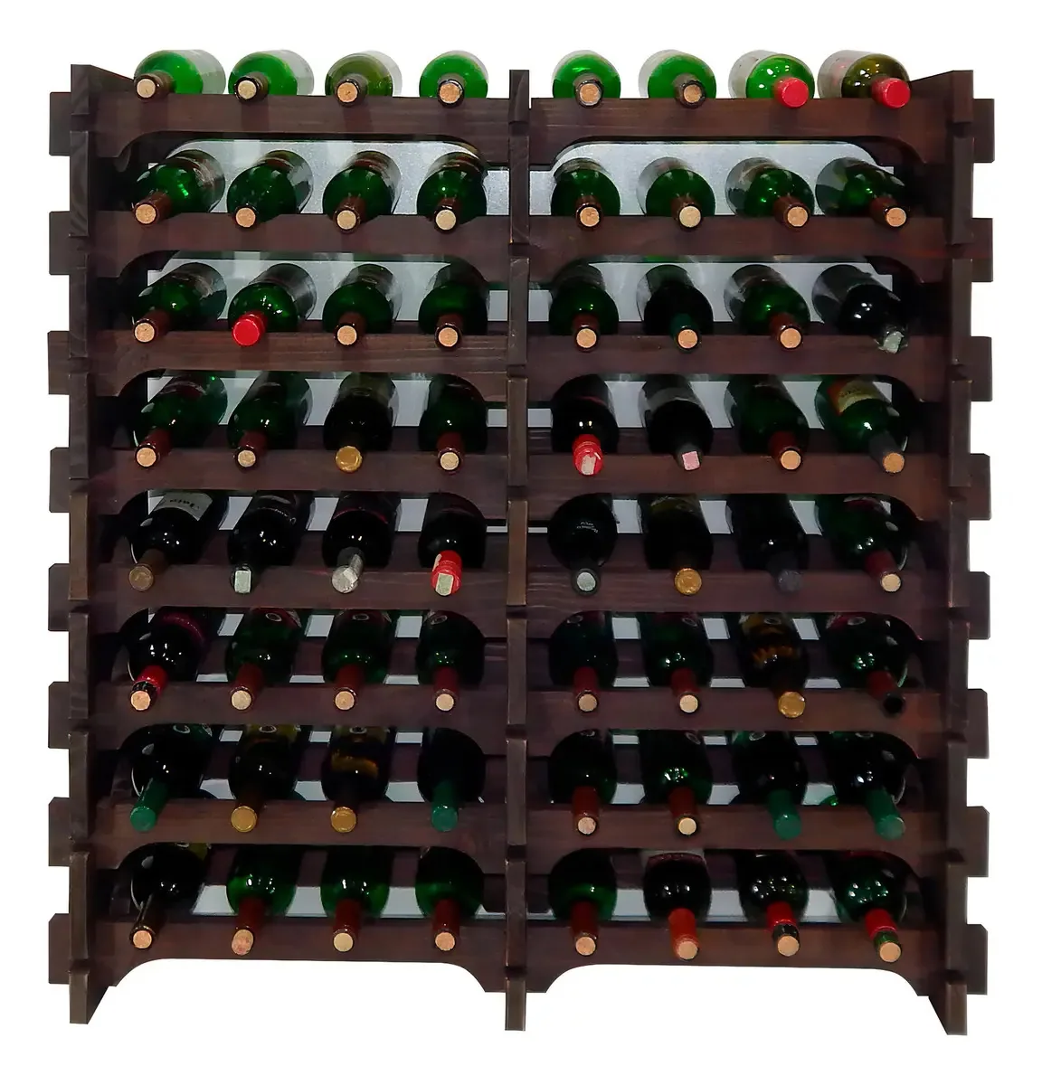 Adega Vinho Madeira 64 Garrafas Imbuia C08