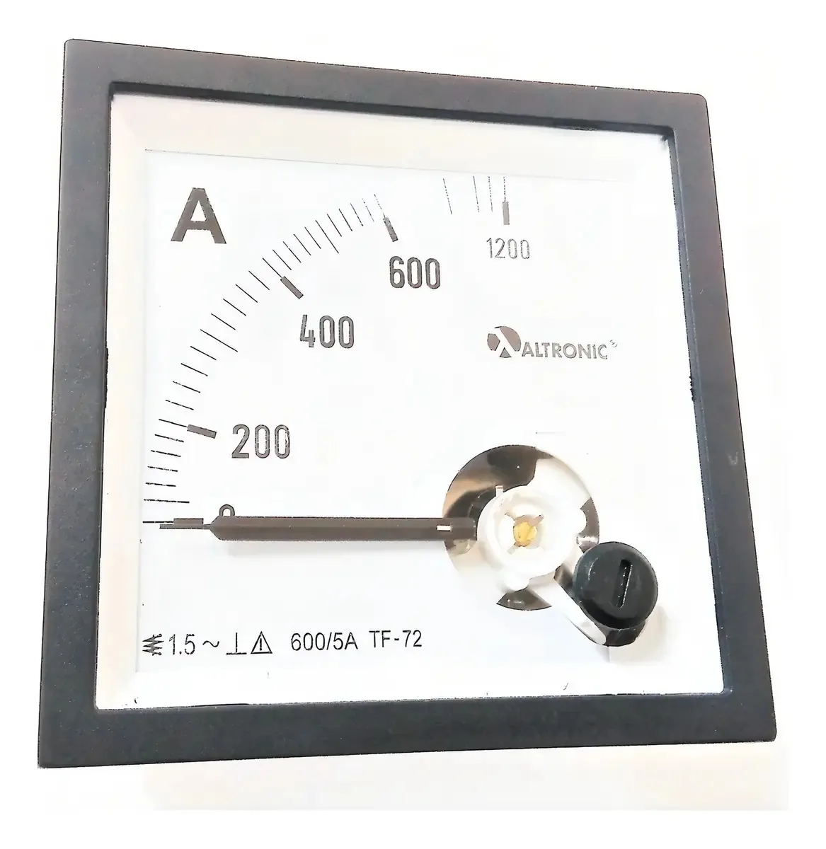 Amperímetro Analógico 72x72mm 600/5a Medição Indireta