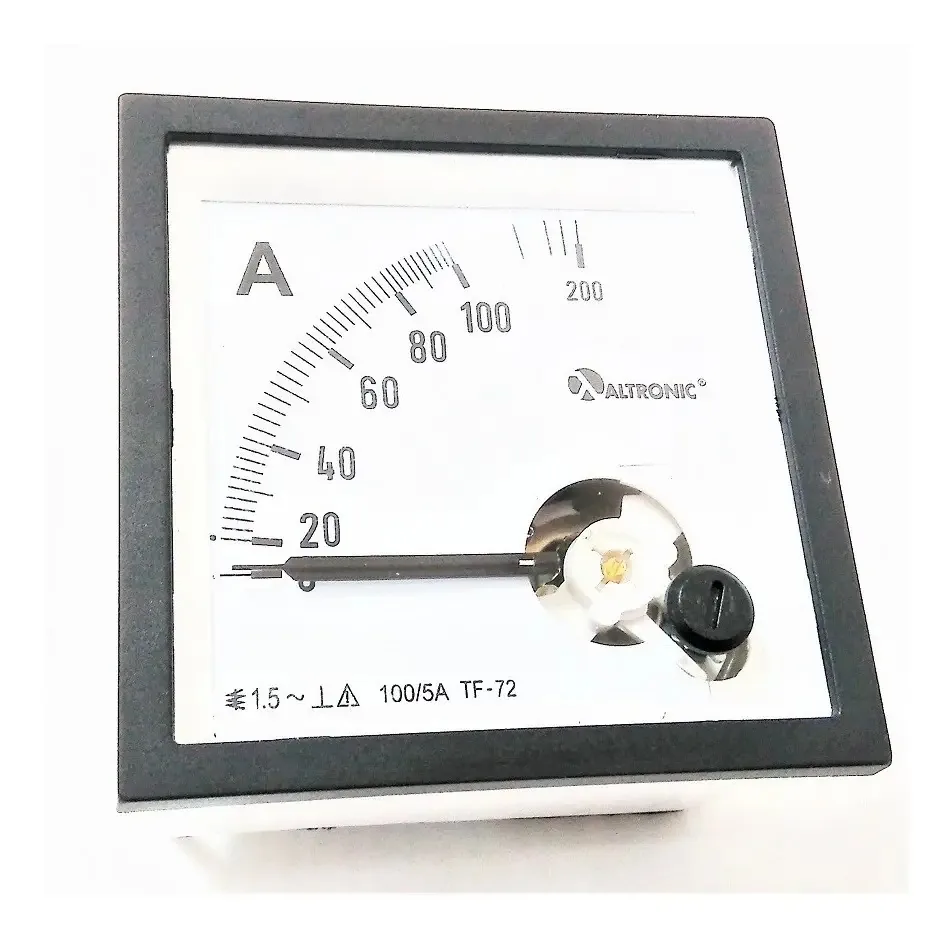 Amperímetro Analógico 72x72mm 100/5a Medição Indireta