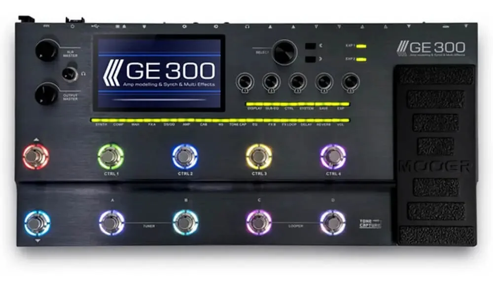 Pedaleira Mooer GE300 Multi-efeitos Impulse Response