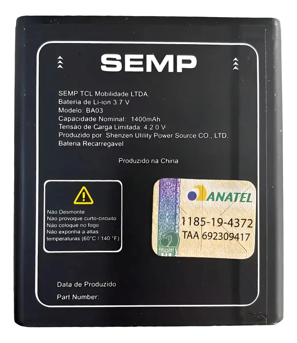 Flex Carga Bateira Semp Go 3c Ba03