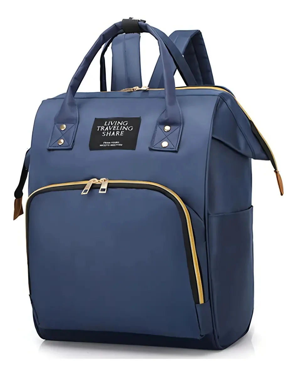 Bolsa Maternidade Mochila Maternidade Multifuncional Térmica Cor Azul
