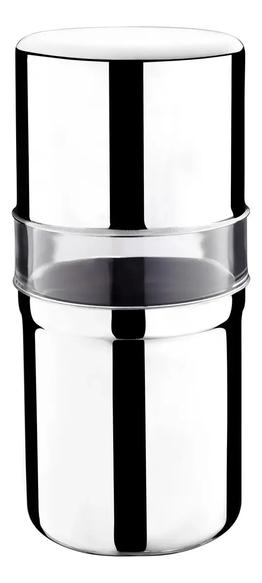 Porta Escova E Pasta De Dentes Inox Com Tampa Organizador Inox