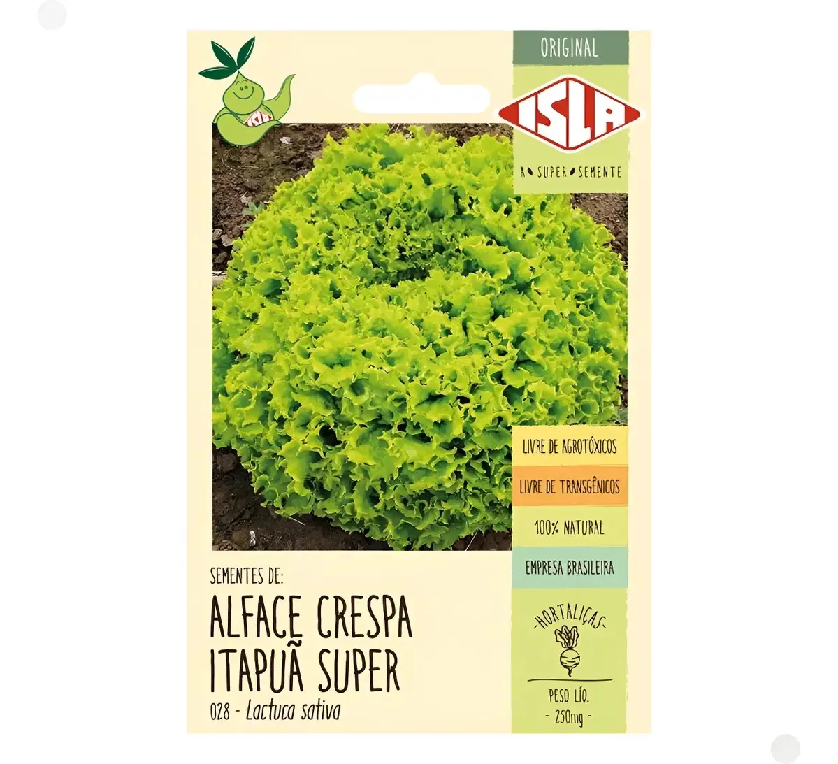 Semente De Alface Crespa Itapua Super Hidroponia Terra Isla