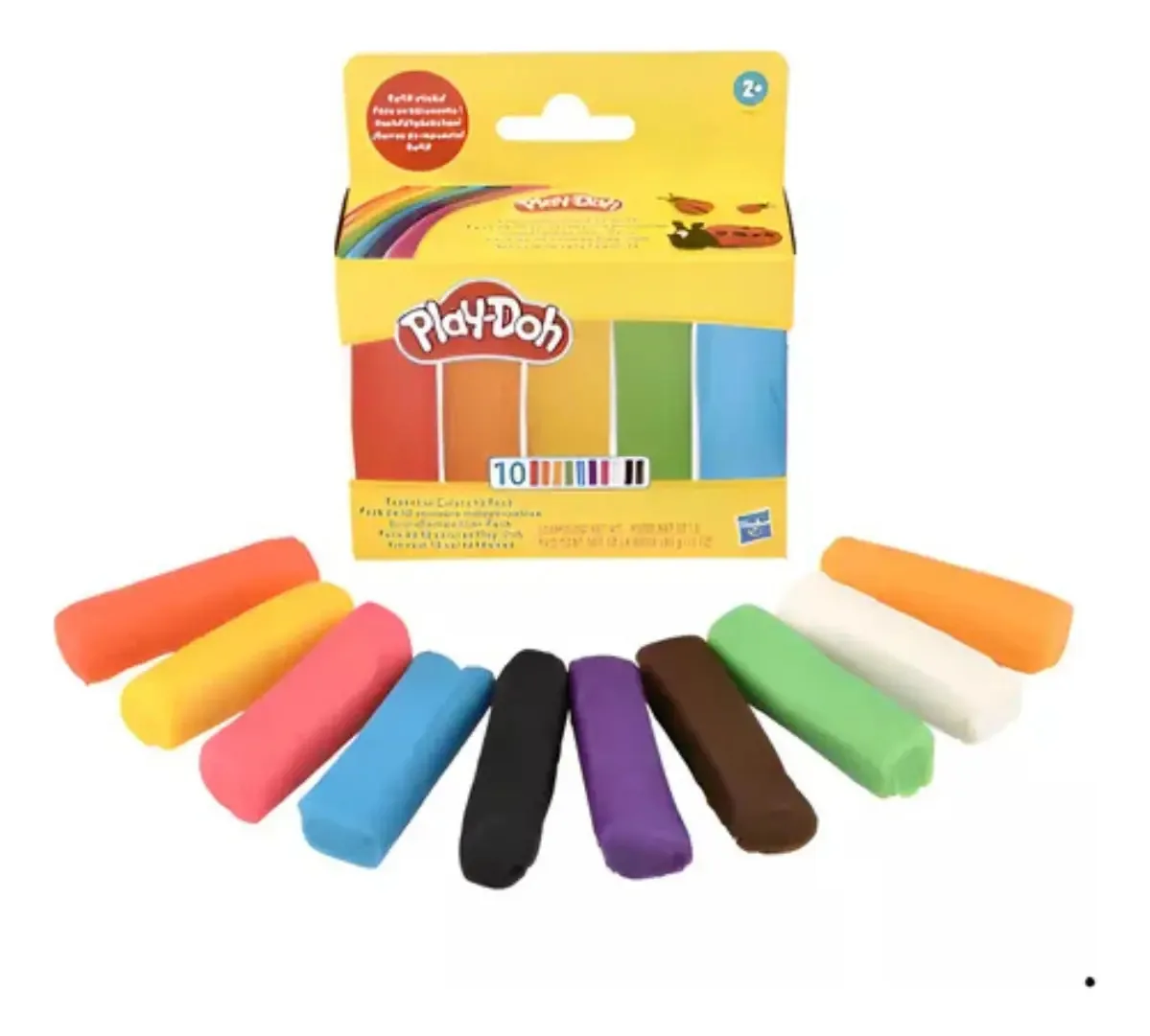 Massa De Modelar Play-doh Kit Com 10 Cores Infantil Escolar Cor Colorido