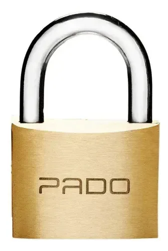Kit 2 Cadeado 30mm Pado Lt Mesmo Segredo Resistente E Chaves Cor Latão