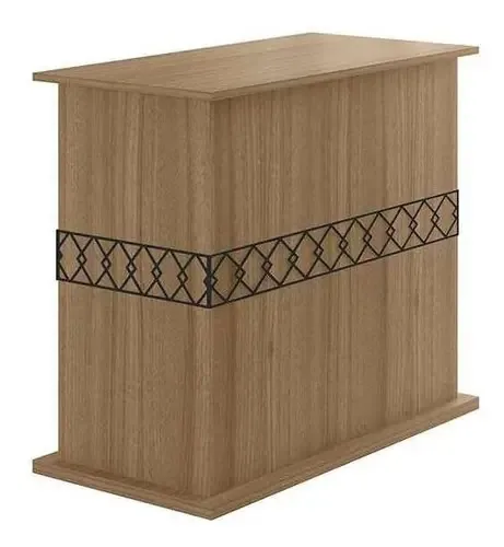 Base Para Mesa De Jantar Ágata Carvalho E Grafite